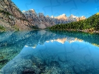 Góry, Jezioro Moraine, Kanada, Park Narodowy Banff, Lasy