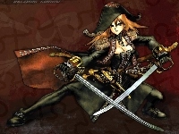 kapelusz, Masamune Shirow, miecze, wojownik