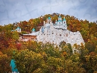 Klasztor, Jesień, Ukraina, Ławra Świętogórska, Lasy