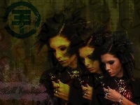 Kobieta, Tokio Hotel, czaszka