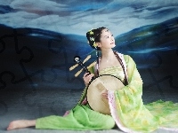 Instrument, Kobieta, Kimono