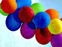Balony, Kolorowe, Urodziny
