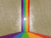 Kolorowe, Apple, Logo, Paski