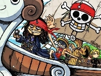 Kompas, Jack Sparrow, Statek, One Piece