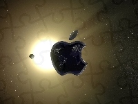 Kosmos, Planeta, Logo, Apple, Słońce