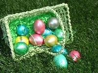 Koszyczek, Kolorowe, Jajka, Wielkanoc
