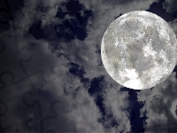Księżyc, Chmury