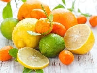 Cytrusy, Kumkwaty, Pomarańcze, Limonki, Owoce, Cytryny, Mandarynka