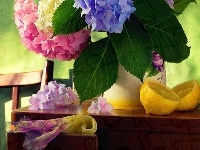 Kwiatów, Kolorowy, Bukiet, Cytryny