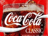 Logo, Szklanka, Coca-Coli