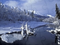 Masyw, Rzeka, Śnieg, Górski