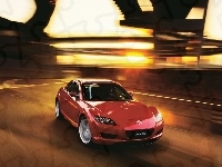 Mazda, Czerwona, RX 8