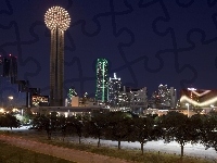 Miasto, Stany Zjednoczone, Dallas, Noc