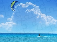 Kitesurfing, Morze, Latawiec