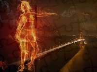 Postać, Most, Ogień