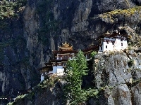 Na, Klasztor, Bhutan, Skałach