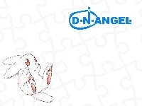 napis, D N Angel, królik