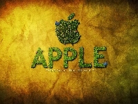 Napis, Apple, Logo, Trawa