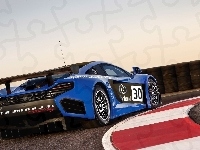 Tor, Niebieski, Samochód, McLaren MP4-12C GT3