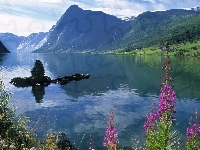 Norwegia, Jezioro, Jolstravatnet, Góry