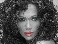 Oczy, Włosy, Jennifer Lopez, Zielone, Gęste