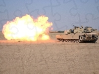 Ogień, M1A1 Abrams, Strzał, Pustynia