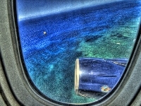 Samolot, Okno, Morze