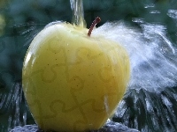 Jabłko, Żółte, Woda