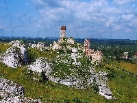 Panorama, Skały, Ruiny, Miasta