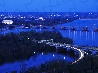 Panorama, Mosty, Rzeka, Waszyngton