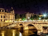 Paryż, Most, Rzeka, Francja