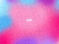 Pastelowe, Apple, Logo, Tło