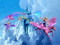 Pegaz, Barbie i magia pegaza, Film animowany, Barbie and the Magic of Pegasus, Kucyk, Zamek