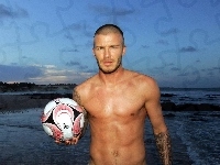 Piłka, David Beckham, Plaża