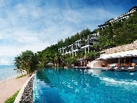 Plaża, Hotel, Basen, Tajlandia