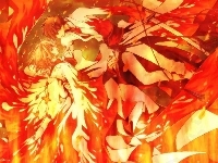 pomarańczowe, Tsubasa Reservoir Chronicles, zakochani, tło