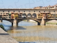 Ponte Vecchio, Florencja, Most, Woda