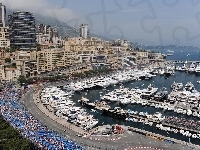 Port, Panorama, Statki, Monako, Miasta, Jachty
