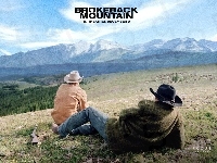 postacie, Brokeback Mountain, góry, łąka