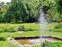 Poznań, Ogród, Botaniczny, Fontanna