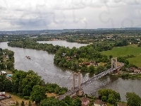 Rzeka, Panorama, Miasta, Most