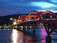 Most, Rzeka, Światła