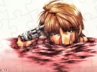 blood, Saiyuki, gun