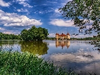 Saksonia, Pałac Moritzburg, Jezioro, Niemcy