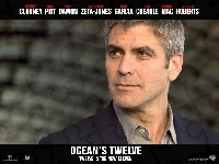siwe włosy, George Clooney, brązowe oczy