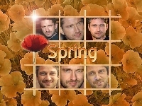 spring, Gerard Butler, kwiatki