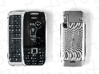 Srebrny, Nokia E75, czarny, Zebra