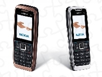 Srebrny, Nokia E51, Brązowy