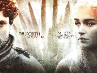 Rob Stark - Richard Madden, Gra o Tron, Game of Thrones, Emilia Clarke - Daenerys Targaryen