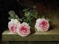 Stół, Escofet, Różowe, Róże, Jose
